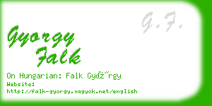 gyorgy falk business card